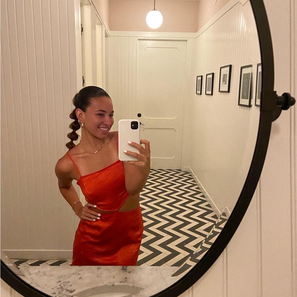 Orange-red Forever 21 dress